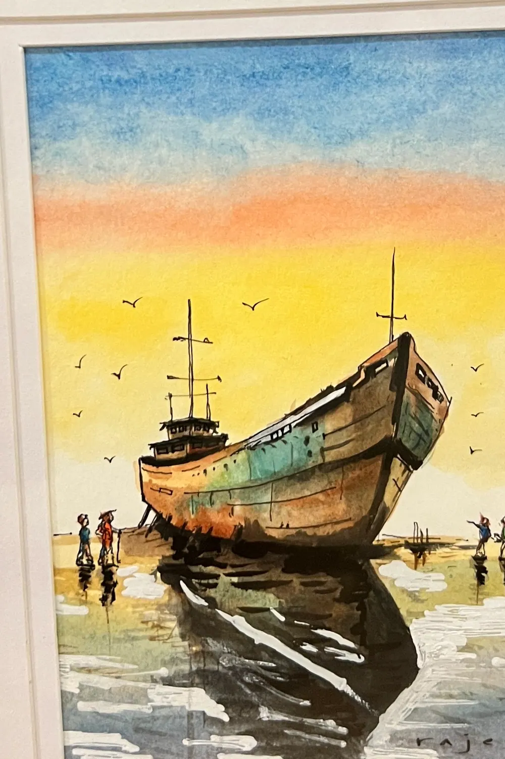Boat on shore