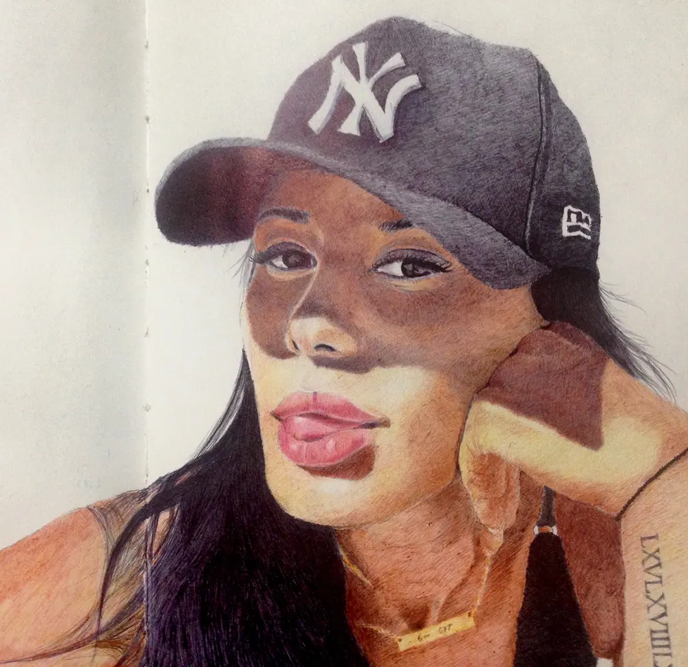 Portrait of a woman in a baseball cap