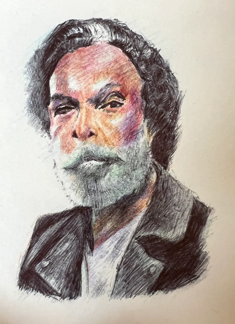 Grey-bearded man